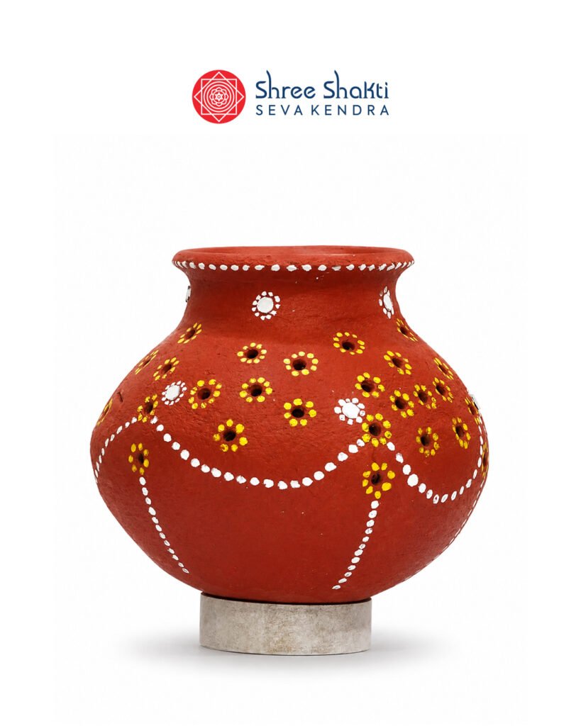 Hand-painted Decorative Clay Pot